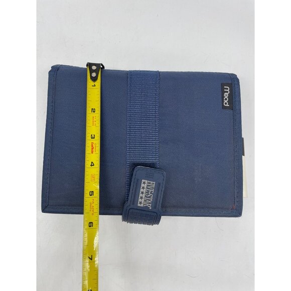VTG "90's Mead Five Star Student Day Planner Blue Binder Organizer Tabs Zippered - Picture 13 of 13